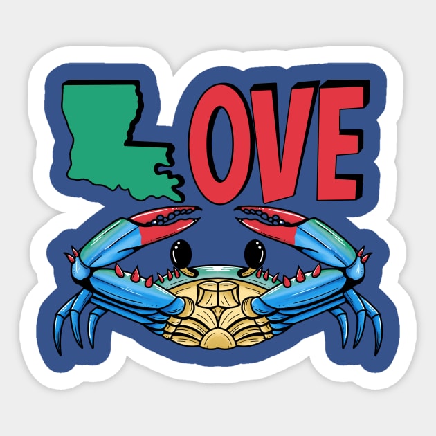 Loveuisiana Sticker by Voodooking25